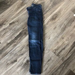 Dark wash skinny jeans